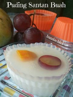 Foto resep Puding Santan Buah