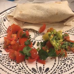A picture of Chicken fajitas.