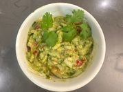 A picture of guacamole dip