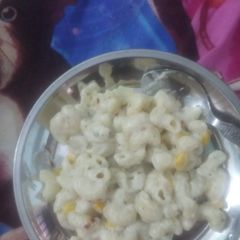 A picture of White sauce pasta.