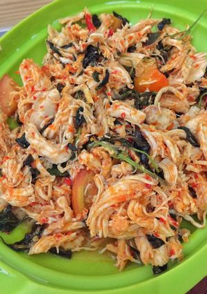 Foto resep Ayam suwir balado kemangi