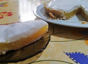 Una foto de Lemon pie vegano Económico