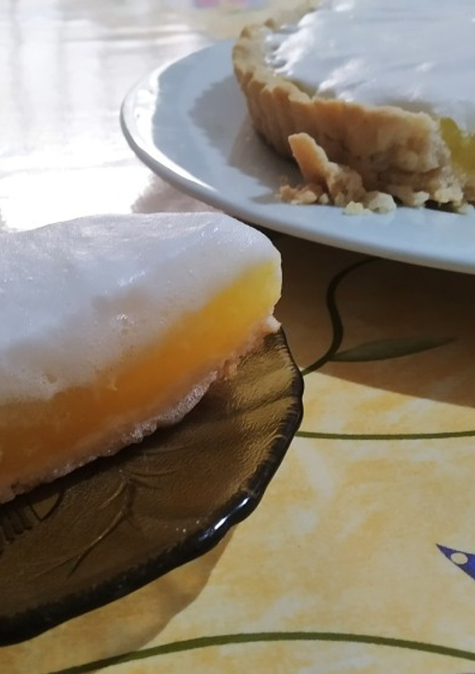 Una foto de Lemon pie vegano Económico