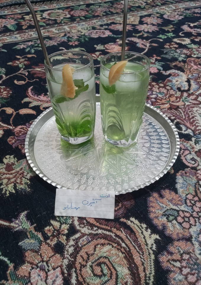 عکسی از دستور شربت نعنا🌿 و موهیتو