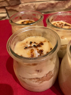 Una foto de Vasitos de crema de turrón