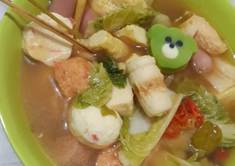 Suki steamboat seafood (simple rasa restoran)