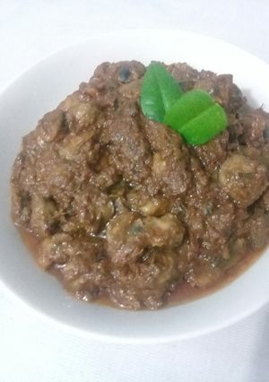 Foto resep Kerang masak rendang [08]