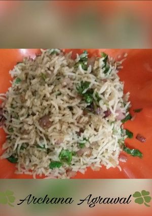 A picture of Fried Rice in Onion & Coriander.