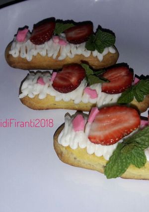 Foto resep Eclair Strawberry