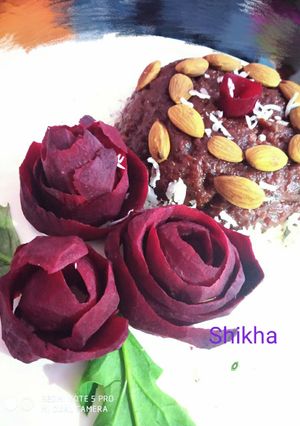 A picture of Beetroot Halwa.