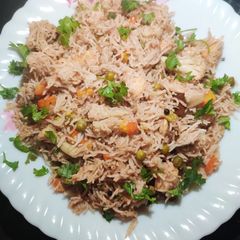 A picture of Veg Pulao in Cooker.