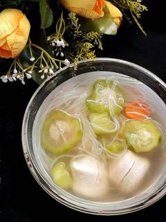 Foto resep Sup oyong baso ikan