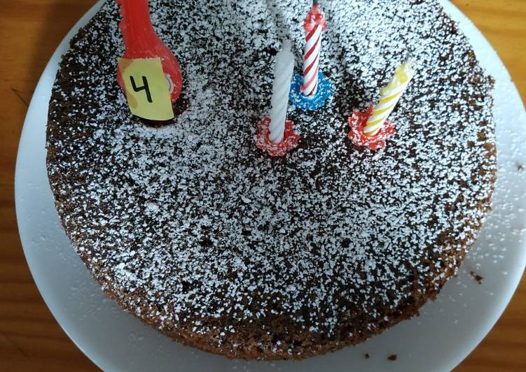 Bizcocho de chocolate freidora de aire