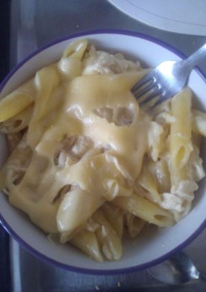 Una foto de Pasta rápida con pollo