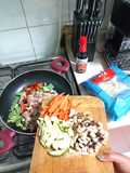 Sopa china con carne