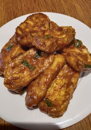A picture of Fried Curry Tofu.