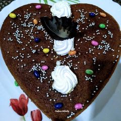 A picture of Eggless Chocolate Cake.
