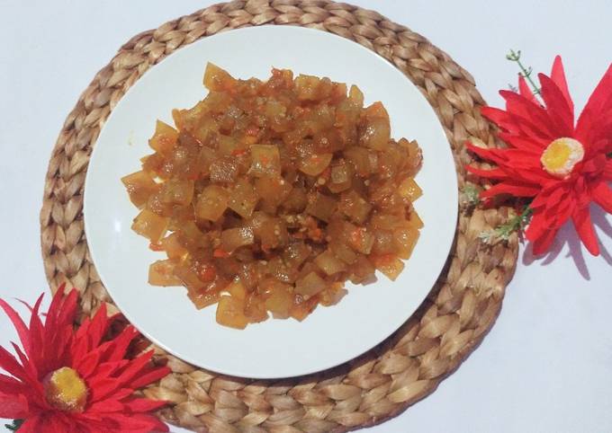 Sambel Cecek (kulit sapi)