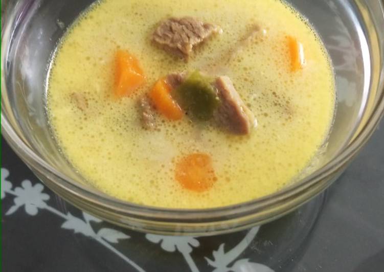 Resep Soto kuning daging sapi Anti Gagal