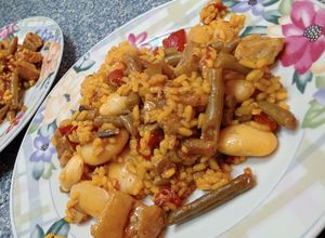 Foto principal de Paella ibérica 🇪🇸 🥩de la huerta🫑🍅🍄🫛