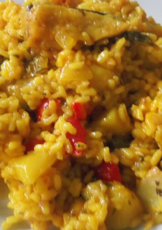 Una foto de Arroz con bacalao
