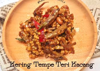 Resep Unik Kering Tempe Teri Kacang Super Pedas Mantul Banget