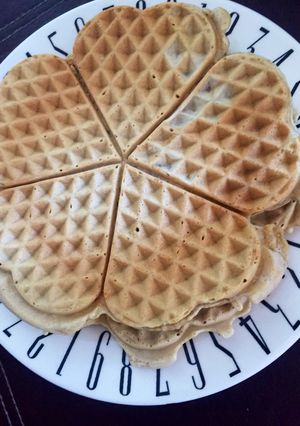 Una foto de Waffles saludables