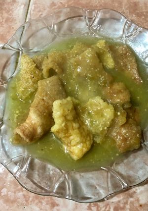 A picture of Chicharrón in Green Salsa.