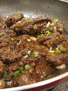 A picture of Chicken Liver Adobo.
