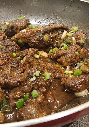 A picture of Chicken Liver Adobo.