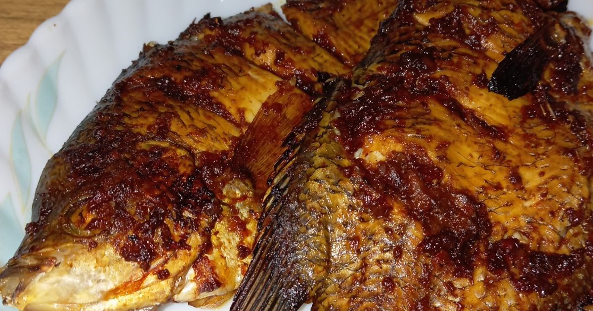 🟨Gurame Bakar Oven Bumbu Jimbaran ▶️ Oven-Baked Gourami with Jimbaran Spices🟥