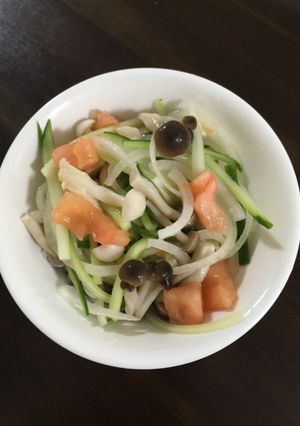 涼拌雙菇 的食譜成品照片