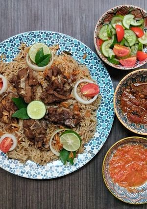 Foto resep Nasi Libanon Kambing