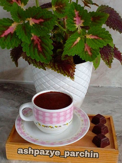 عکسی از دستور شیر قهوه شکلاتی 🌸