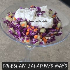 A picture of COLESLAW SALAD W/O MAYO.