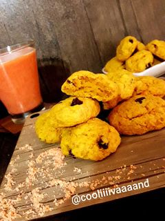 عکسی از دستور کوکی هویج و کشمش 🥕🍪