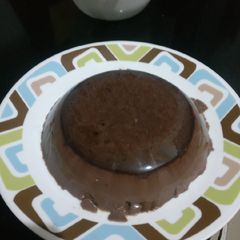 A picture of China grass chocolate pudding.