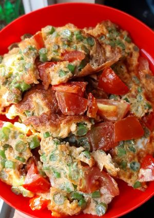 Foto resep Dadar Buncis Tomat