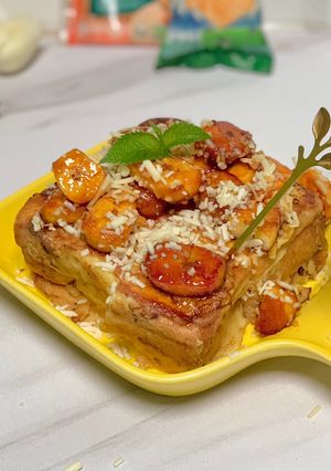 Foto resep French Toast Banana Caramel Cheese