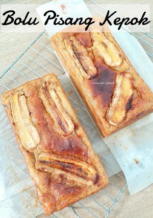 Foto resep Bolu Pisang Kepok Ekonomis (tanpa mixer)