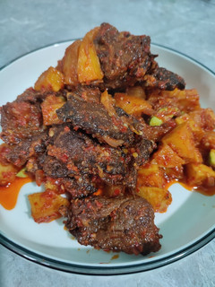 Foto resep Dendeng kentang pete balado