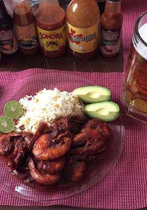 Una foto de Camarones a la diabla