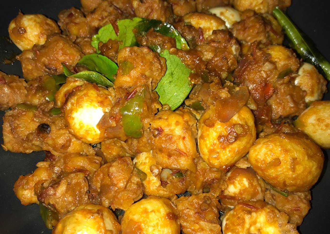 Balado Telur Puyuh Tempe