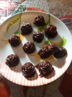 A picture of Homemade chocolate.