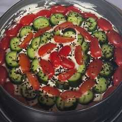 Φωτογραφία της συνταγής Χωριάτικη σαλάτα cheesecake 😋