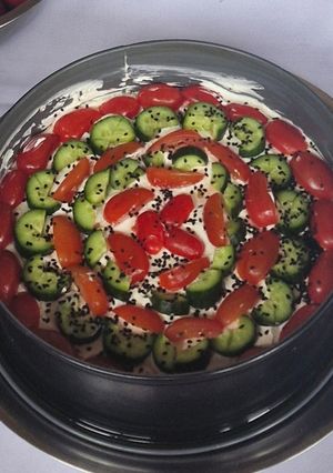 Φωτογραφία της συνταγής Χωριάτικη σαλάτα cheesecake 😋