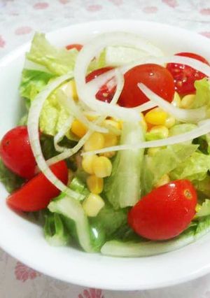 夏日清爽沙拉 的食譜成品照片