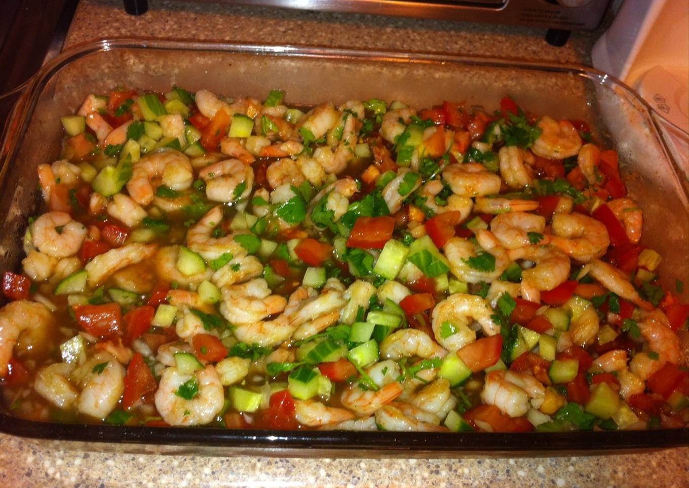 Ceviche de camarones