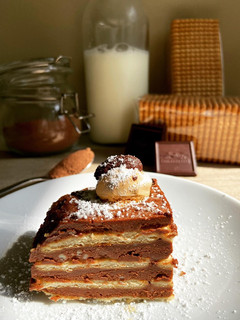 Una foto de Tarta de galletas y chocolate🍫!!
