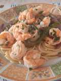 Spaghetti de camarones